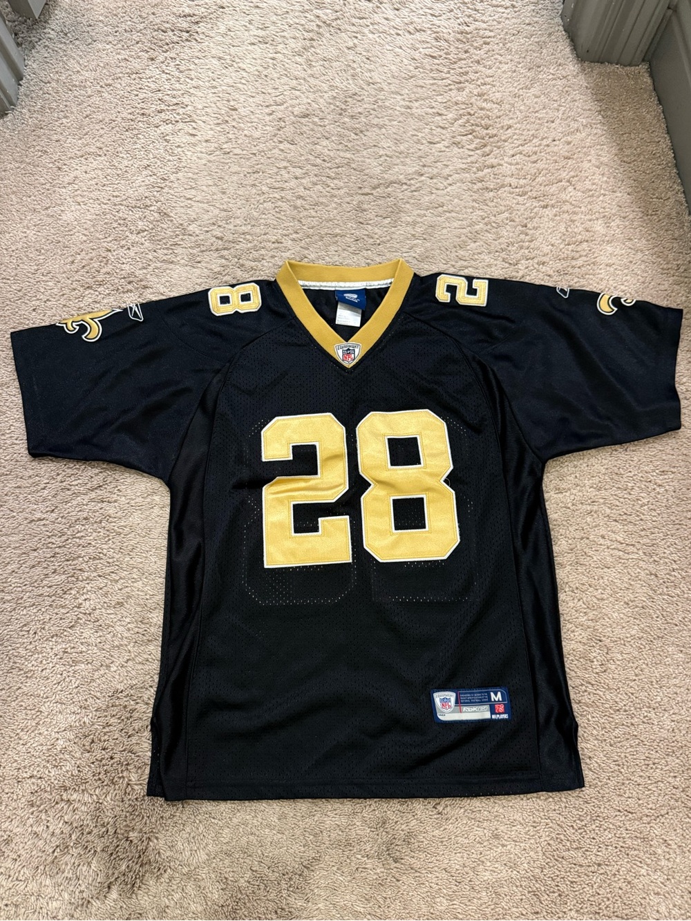 Reebok Black NFL Equipment Jersey Patch Detail